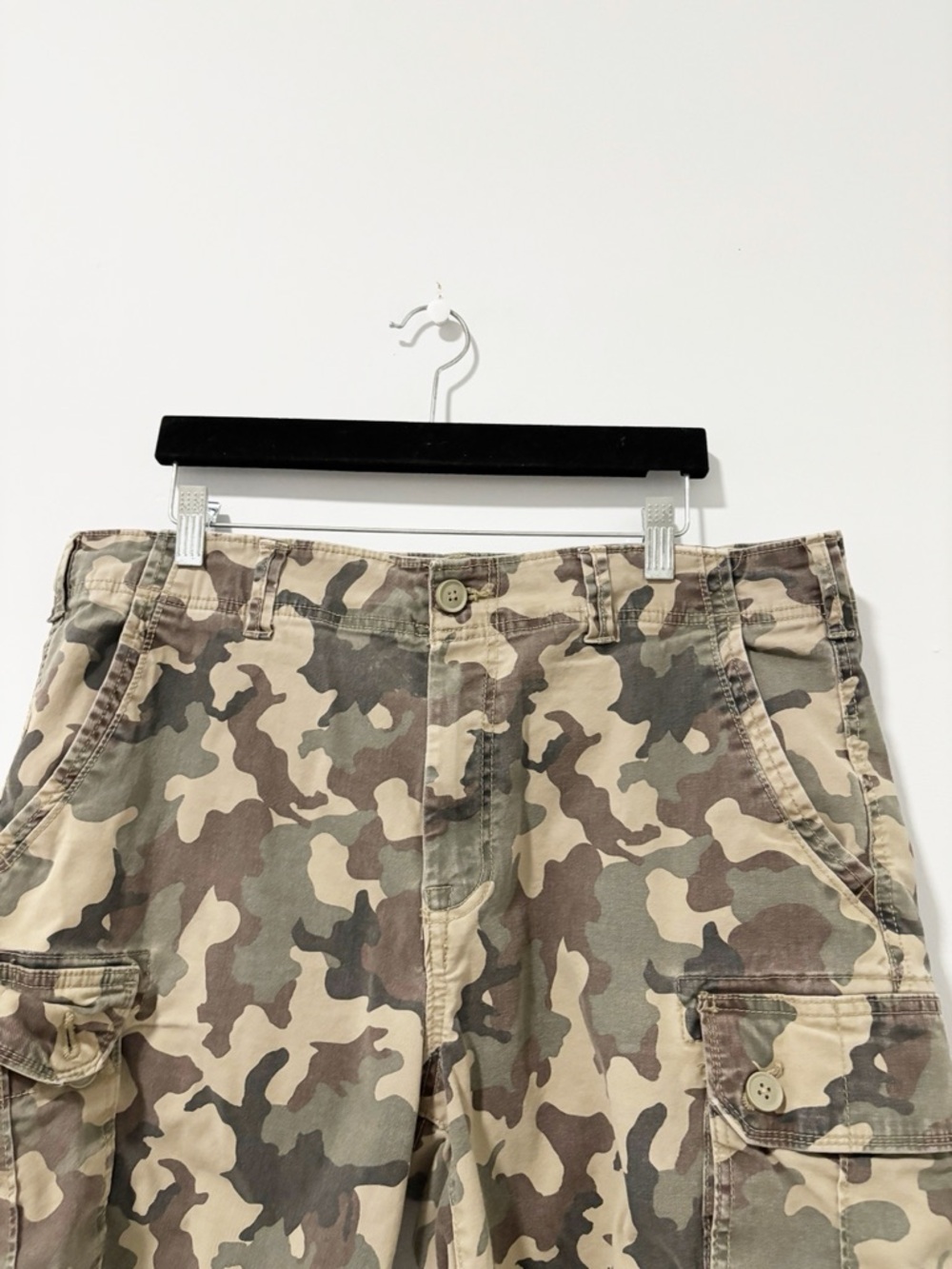 Sonoma The Everyday Camo Cargo Shorts Mens Size 38 Green Gorpcore Outdoor Casual - Picture 2 of 9
